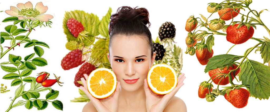 Woman Face and Fruit